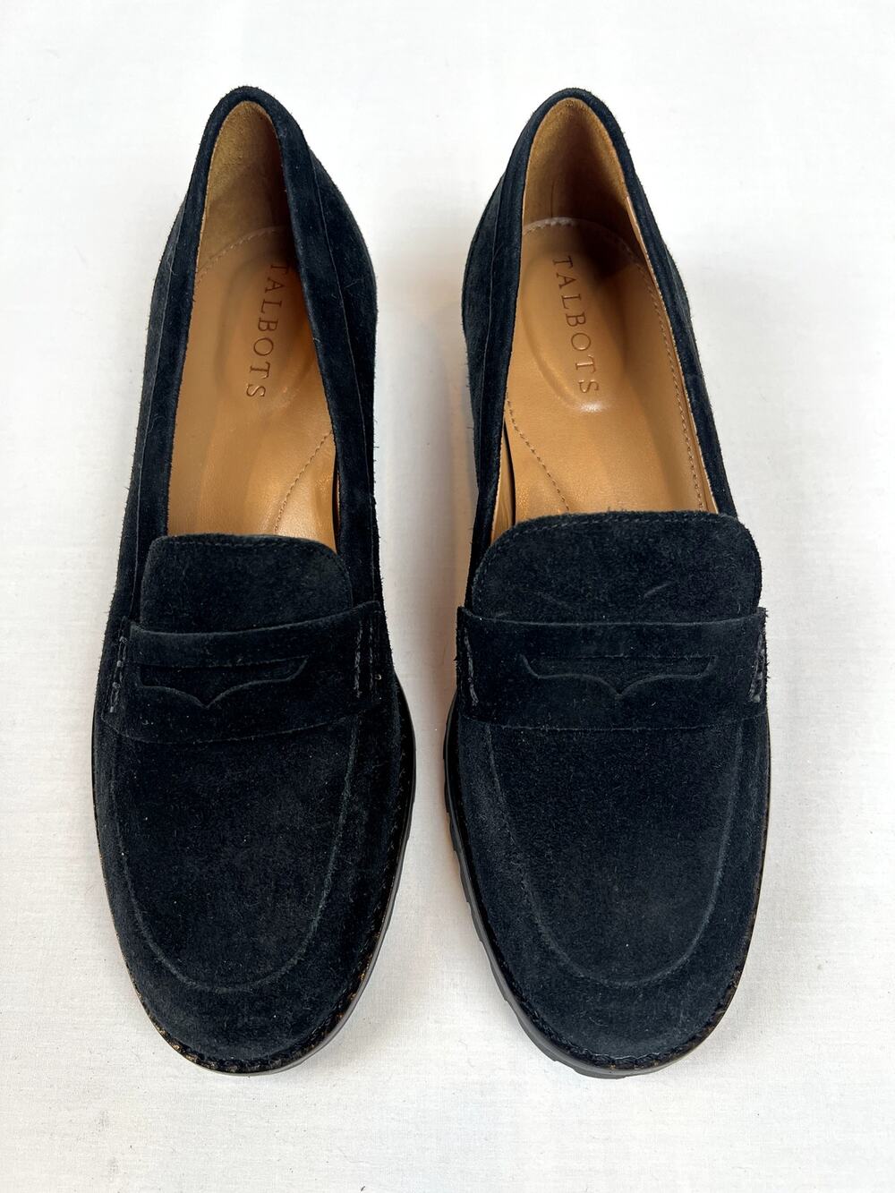 Talbots Black Suede Loafers – Size 6.5M
